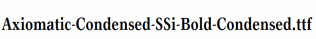 Axiomatic-Condensed-SSi-Bold-Condensed.ttf