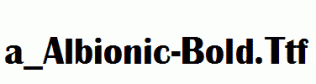 a_Albionic-Bold.ttf