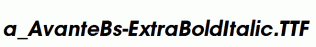 a_AvanteBs-ExtraBoldItalic.ttf