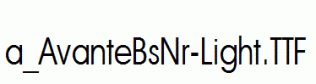 a_AvanteBsNr-Light.ttf