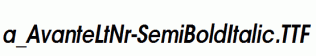 a_AvanteLtNr-SemiBoldItalic.ttf