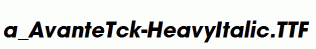 a_AvanteTck-HeavyItalic.ttf