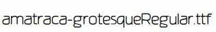 amatraca-grotesqueRegular.ttf