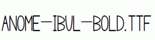 anome-ibul-bold.ttf