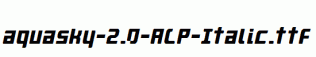 aquasky-2.0-ALP-Italic.ttf
