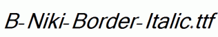 B-Niki-Border-Italic.ttf