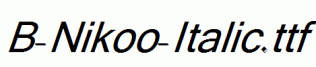 B-Nikoo-Italic.ttf