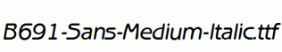 B691-Sans-Medium-Italic.ttf