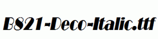 B821-Deco-Italic.ttf