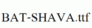 BAT-SHAVA.ttf