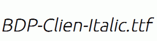 BDP-Clien-Italic.ttf