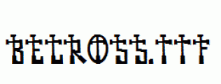 BECROSS.ttf