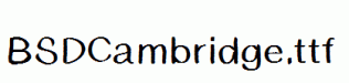 BSDCambridge.ttf