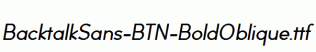 BacktalkSans-BTN-BoldOblique.ttf
