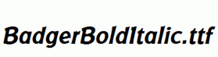 BadgerBoldItalic.ttf