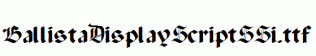 BallistaDisplayScriptSSi.ttf