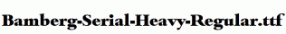 Bamberg-Serial-Heavy-Regular.ttf