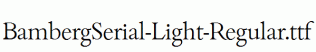 BambergSerial-Light-Regular.ttf