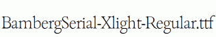 BambergSerial-Xlight-Regular.ttf