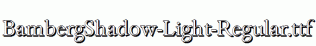 BambergShadow-Light-Regular.ttf