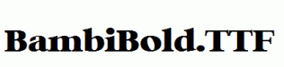 Bambi-Bold.ttf