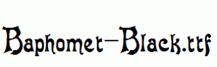 Baphomet-Black.ttf