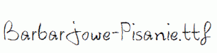 Barbarjowe-Pisanie.ttf
