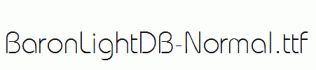 BaronLightDB-Normal.ttf