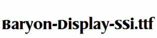 Baryon-Display-SSi.ttf