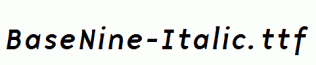 BaseNine-Italic.ttf
