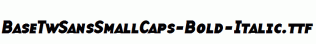 BaseTwSansSmallCaps-Bold-Italic.ttf
