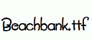 Beachbank.ttf