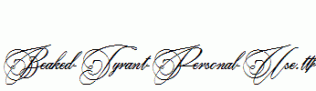 Beaked-Tyrant-Personal-Use.ttf