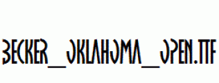 Becker_Oklahoma_Open.ttf