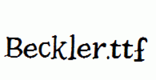 Beckler.ttf