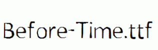 Before-Time.ttf
