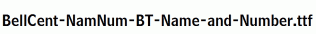 BellCent-NamNum-BT-Name-and-Number.ttf