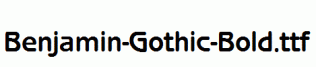 Benjamin-Gothic-Bold.ttf