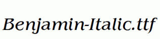 Benjamin-Italic.ttf
