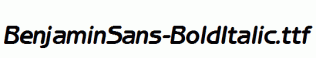 BenjaminSans-BoldItalic.ttf