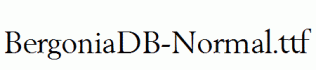 BergoniaDB-Normal.ttf