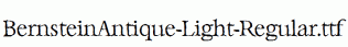 BernsteinAntique-Light-Regular.ttf