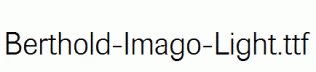 Berthold-Imago-Light.ttf