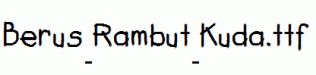 Berus-Rambut-Kuda.ttf