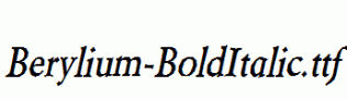 Berylium-BoldItalic.ttf