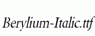 Berylium-Italic.ttf