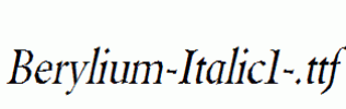 Berylium-Italic1-.ttf