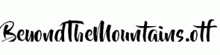 BeyondTheMountains.otf