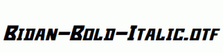 Bidan-Bold-Italic.otf