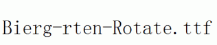 Bierg-rten-Rotate.ttf